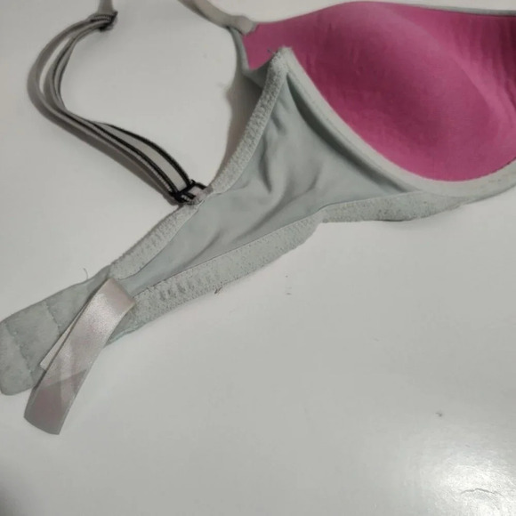 Victorias Secret Wear Everywhere Demi Bra Women Size 32DD Green FLAW - Picture 6 of 8
